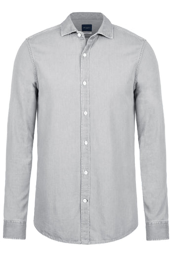 Louis * The Denim Shirt light grey men's denim shirt | MR MARVIS