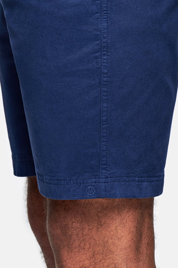 Midnights * The Originals dark blue stretch cotton men's shorts with a zip pocket | MR MARVIS