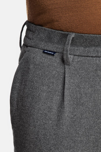 Newmans * The Flannels mid grey warm flannel men's trousers | MR MARVIS