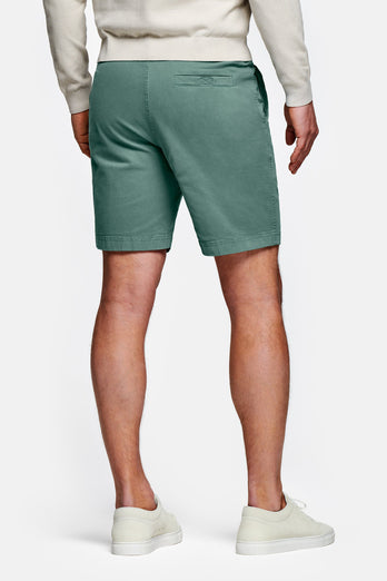 Felsons * The Originals mid green stretch cotton men's shorts with a zip pocket | MR MARVIS