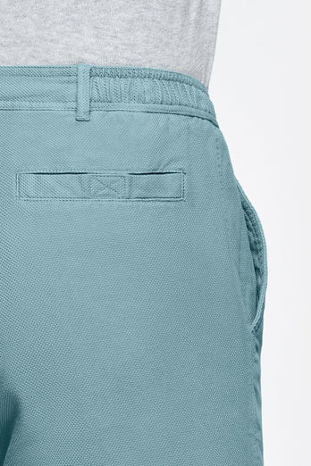 Astons * The Piqués blue green organic cotton men's shorts with a zip pocket | MR MARVIS