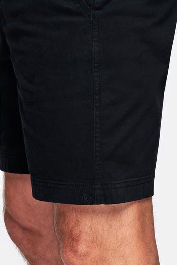 Blackjacks * The Originals black stretch cotton men's shorts with a zip pocket | MR MARVIS