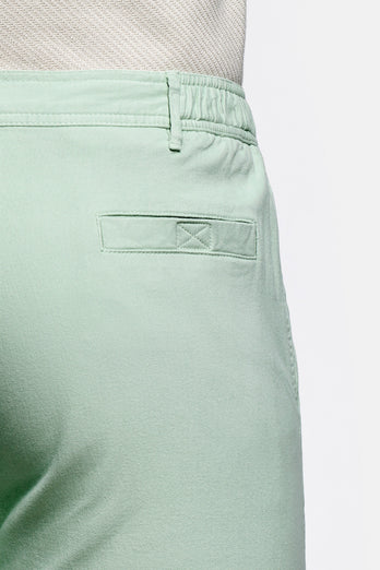Aviators * The Originals light green stretch cotton men's shorts with a zip pocket | MR MARVIS