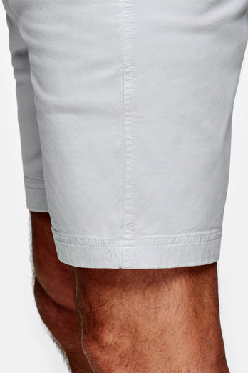 Gullwings * The Originals light grey stretch cotton men's shorts with a zip pocket | MR MARVIS