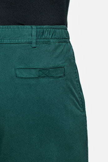 Goodwoods * The Originals classic green stretch cotton men's shorts with a zip pocket | MR MARVIS