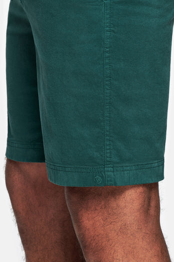 Goodwoods * The Originals classic green stretch cotton men's shorts with a zip pocket | MR MARVIS