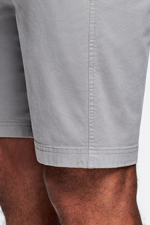 grey stretch cotton men's shorts with a zip pocket | MR MARVIS