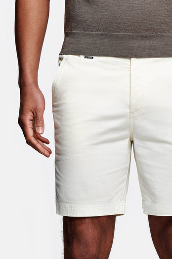 Coconuts * The Originals off white stretch cotton men's shorts with a zip pocket | MR MARVIS