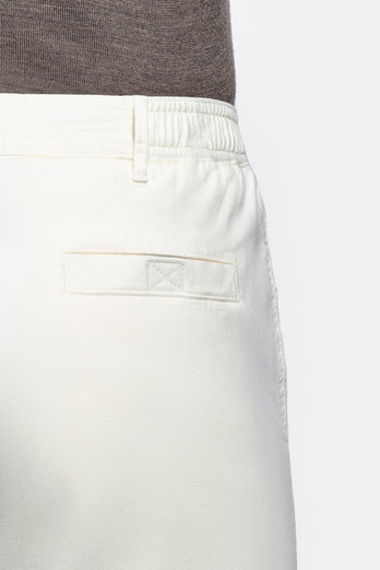 Coconuts * The Originals off white stretch cotton men's shorts with a zip pocket | MR MARVIS