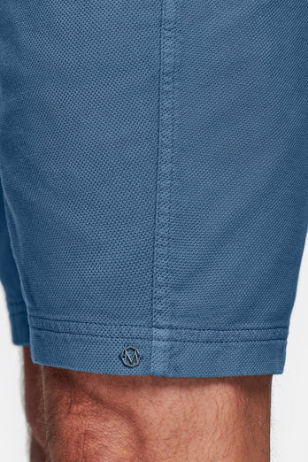 Mavericks * The Piqués blue organic cotton men's shorts with a zip pocket | MR MARVIS