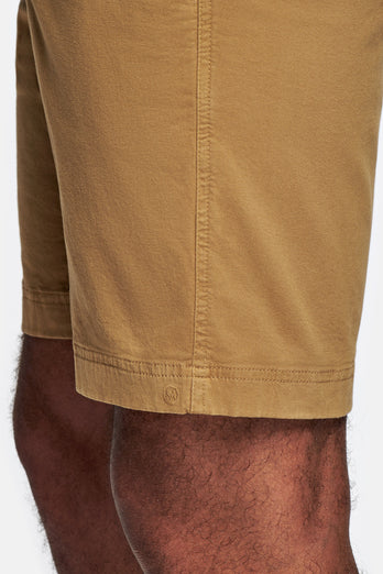 Cubans * The Originals dark khaki stretch cotton men's shorts with a zip pocket | MR MARVIS