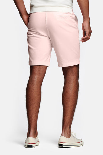 Milkshakes * The Originals light pink stretch cotton men's shorts with a zip pocket | MR MARVIS