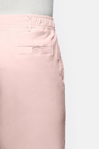 Milkshakes * The Originals light pink stretch cotton men's shorts with a zip pocket | MR MARVIS