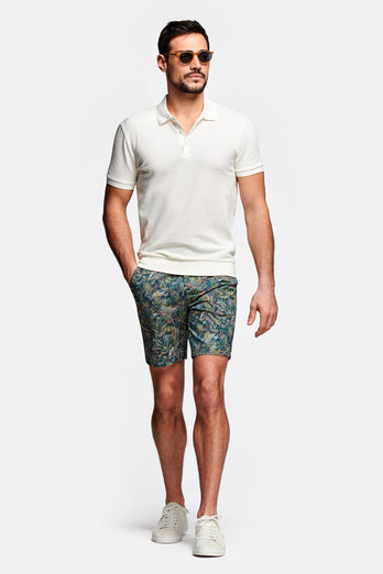 Botanists * The Print Originals floral print stretch cotton men's shorts with a zip pocket | MR MARVIS