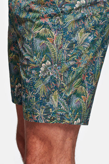 Botanists * The Print Originals floral print stretch cotton men's shorts with a zip pocket | MR MARVIS