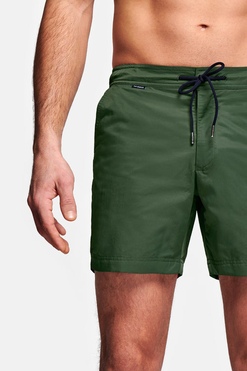 dark green men's swim shorts | MR MARVIS