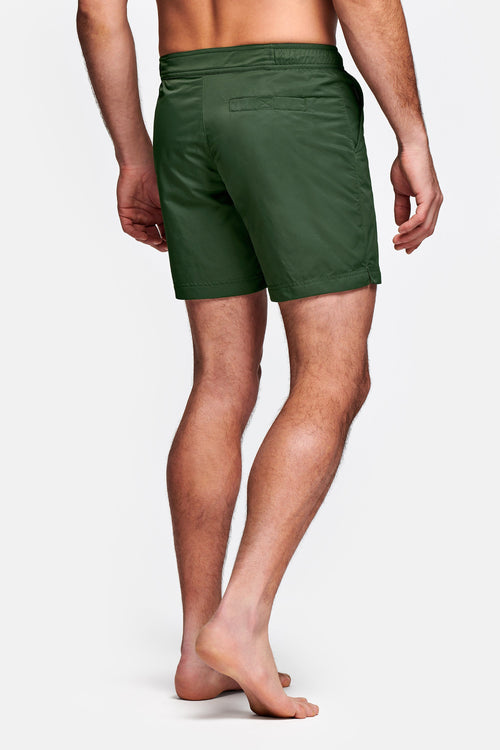 dark green men's swim shorts | MR MARVIS