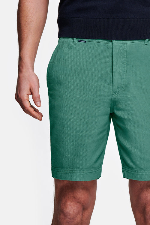 green organic cotton men's shorts with a zip pocket | MR MARVIS