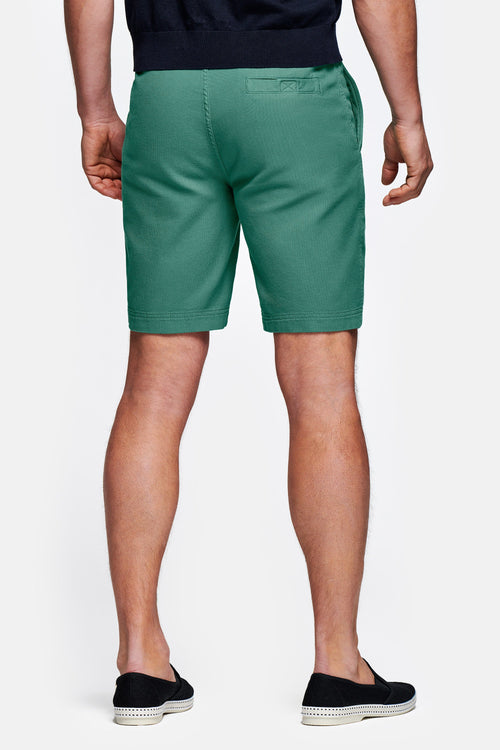 green organic cotton men's shorts with a zip pocket | MR MARVIS