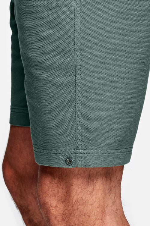 mid green organic cotton men's shorts with a zip pocket | MR MARVIS