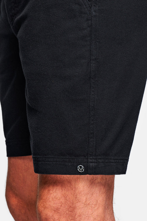 black organic cotton men's shorts with a zip pocket | MR MARVIS