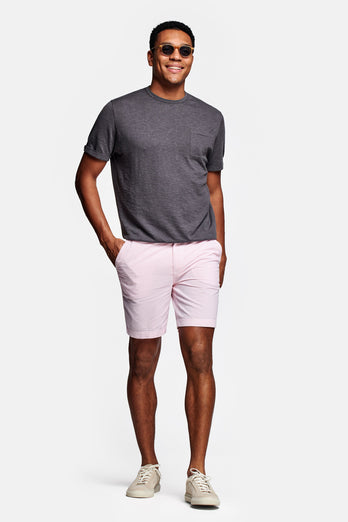 Dinghies * The Short Seersuckers light pink and white striped lightweight men's shorts | MR MARVIS