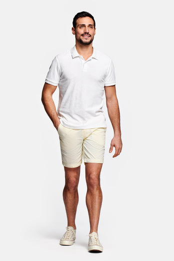 Cruisers * The Short Seersuckers light yellow and white striped lightweight men's shorts | MR MARVIS