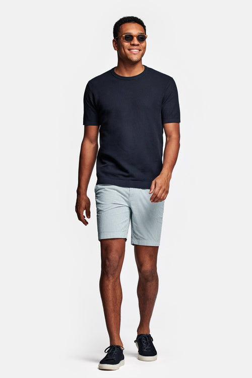 green and white striped lightweight men's shorts | MR MARVIS