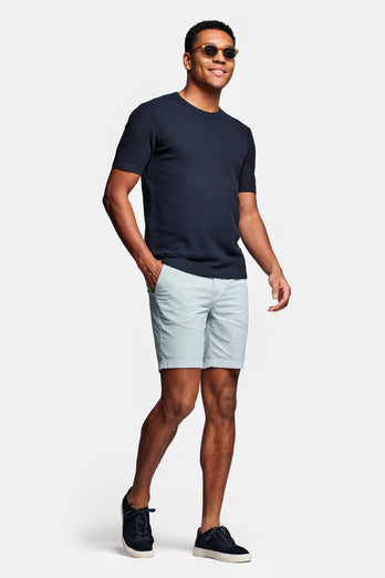 Trawlers * The Short Seersuckers green and white striped lightweight men's shorts | MR MARVIS