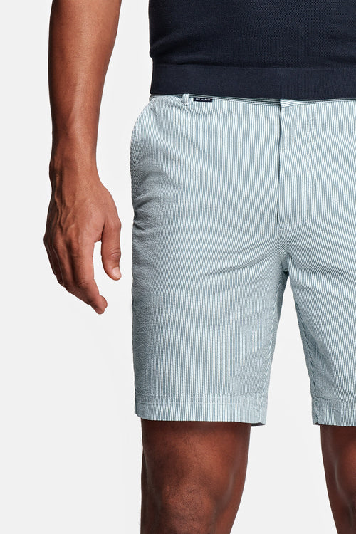 green and white striped lightweight men's shorts | MR MARVIS