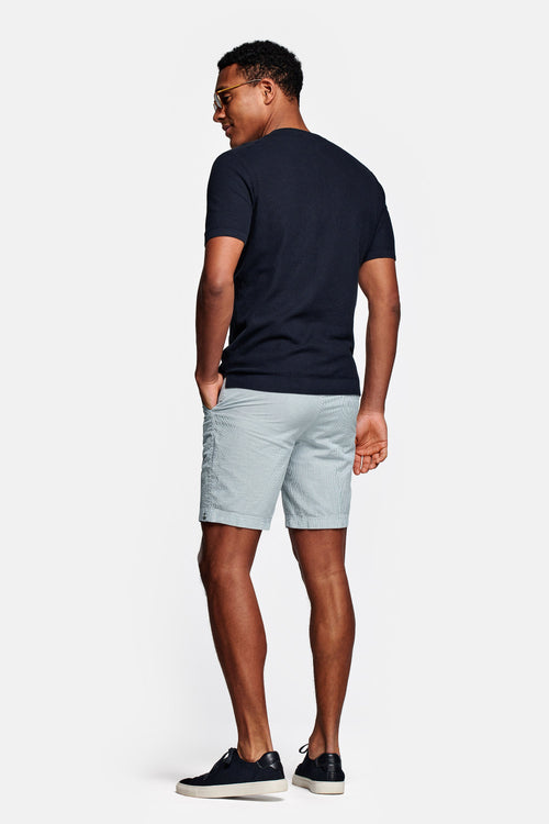 green and white striped lightweight men's shorts | MR MARVIS