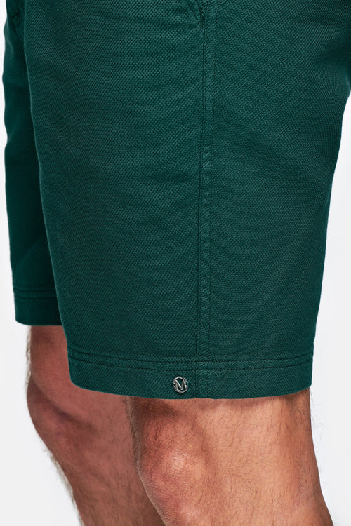 classic green organic cotton men's shorts with a zip pocket | MR MARVIS
