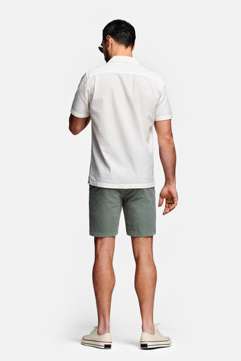 Defenders * The Originals green stretch cotton men's shorts with a zip pocket | MR MARVIS