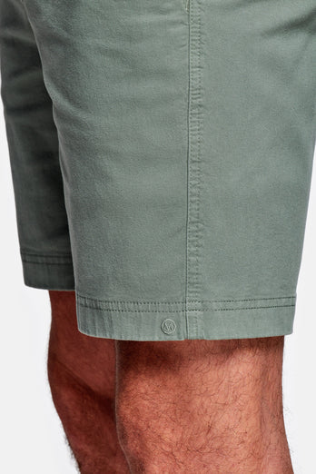 Defenders * The Originals green stretch cotton men's shorts with a zip pocket | MR MARVIS