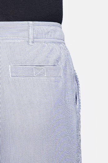 Catamarans * The Short Seersuckers dark blue and white striped lightweight men's shorts | MR MARVIS