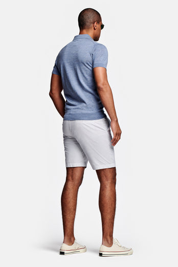 Runabouts * The Short Seersuckers light grey and white striped lightweight men's shorts | MR MARVIS