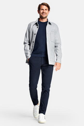 Deeps * The Coolerdays black blue heavy stretch cotton men's trousers | MR MARVIS