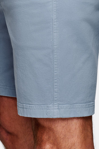 Antarctics * The Originals grey blue stretch cotton men's shorts with a zip pocket | MR MARVIS