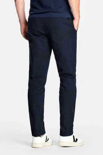Deeps * The Coolerdays black blue heavy stretch cotton men's trousers | MR MARVIS