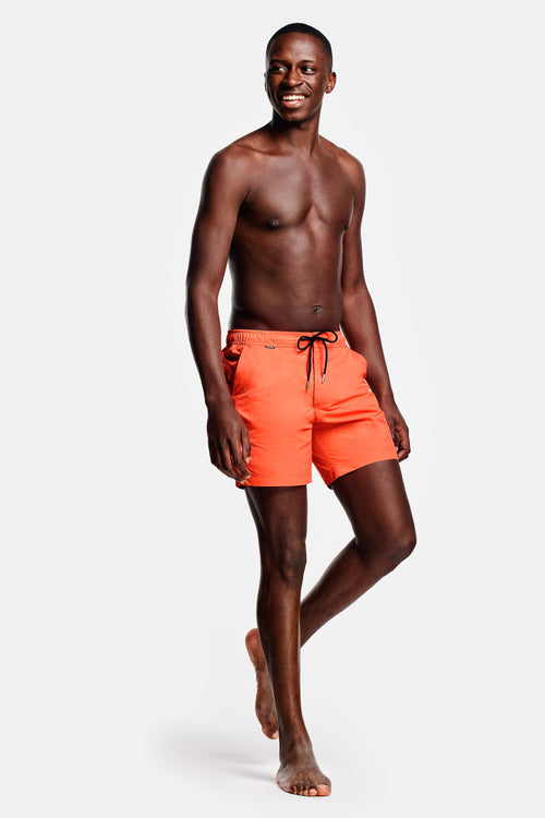 bright coral men's swim shorts | MR MARVIS