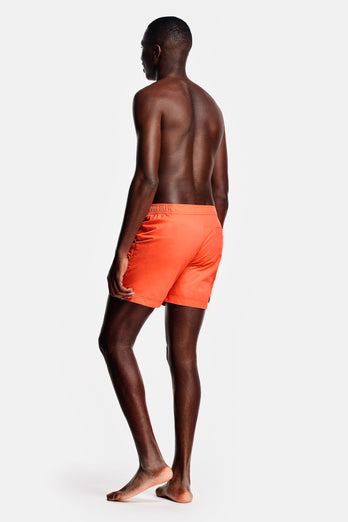 Sunsets * The Swims bright coral men's swim shorts | MR MARVIS