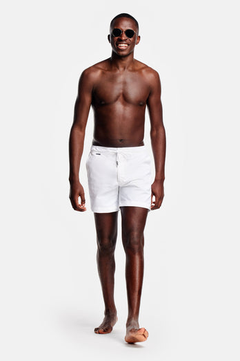 Wimbledons * The Swims all white men's swim shorts | MR MARVIS