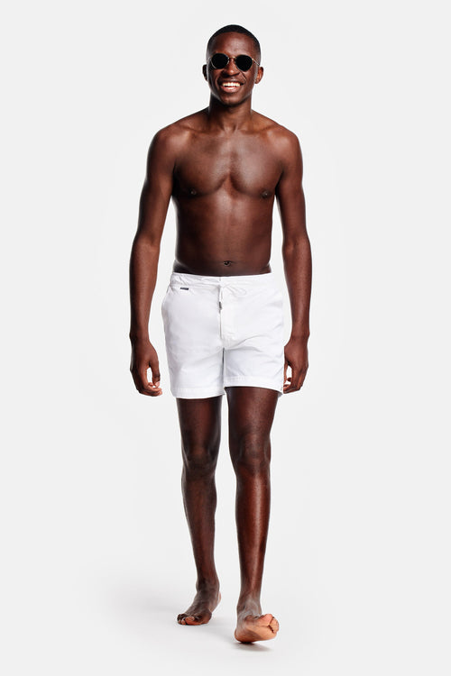 all white men's swim shorts | MR MARVIS