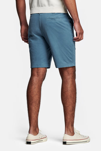 Mavericks * The Originals blue stretch cotton men's shorts with a zip pocket | MR MARVIS