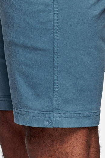 Mavericks * The Originals blue stretch cotton men's shorts with a zip pocket | MR MARVIS