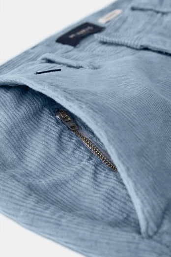 Antarctics * The Cords grey blue ribbed corduroy fabric men's trousers | MR MARVIS