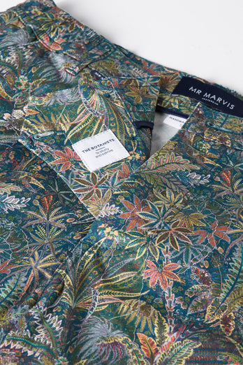 Botanists * The Print Originals floral print stretch cotton men's shorts with a zip pocket | MR MARVIS