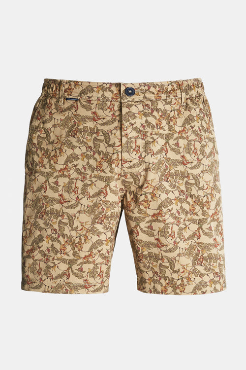 unique print stretch cotton men's shorts with a zip pocket | MR MARVIS