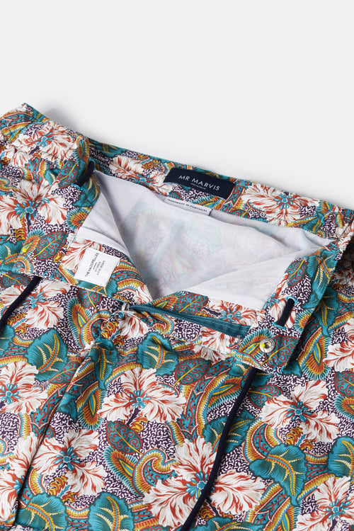 floral print men's swim shorts | MR MARVIS