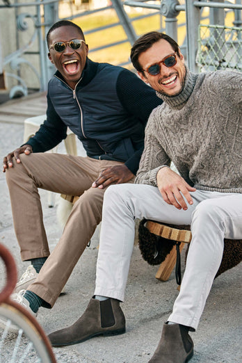 Jones * The Coolerdays brown heavy stretch cotton men's trousers | MR MARVIS